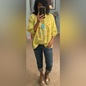 Ivy Jane boho blouse, embroidered